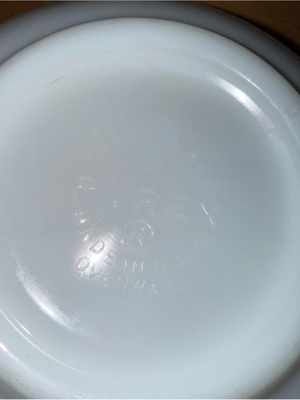 VTG Pyrex Cinderella mixing bowl turquoise White Butterprint, Refrigerator Dish